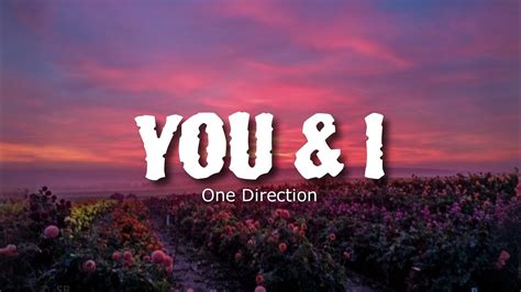 you and i one direction lyrics